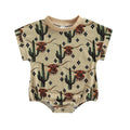 Baby Cactus Print Short Sleeve Romper childrensterritory
