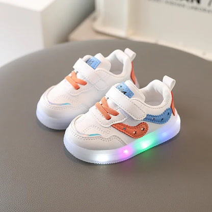 Kids Soft Soled Breathable Casual Led Sneakers childrensterritory