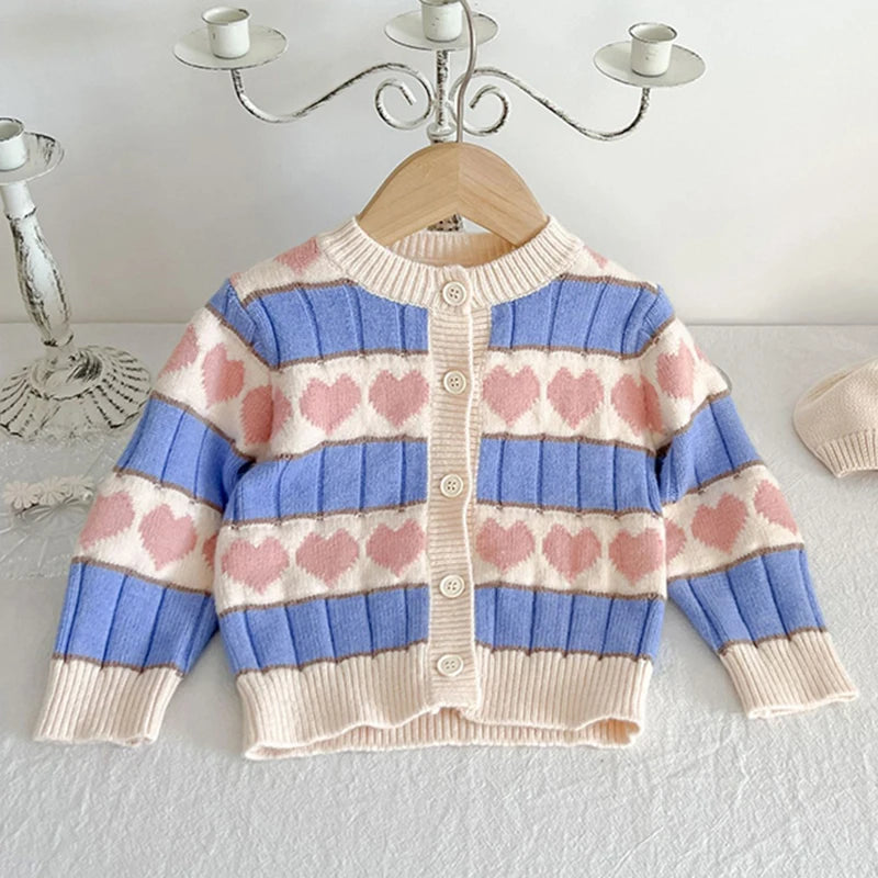 Baby Girls Long Sleeve Embroider Knit Cardigan childrensterritory