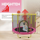 6 FT Trampoline with Basketball Hoop & Dart Board for Kids childrensterritory