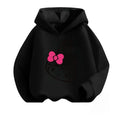 Kids' Long-Sleeved Cartoon Print Warm Hoodie childrensterritory