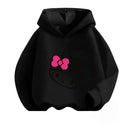 Kids' Long-Sleeved Cartoon Print Warm Hoodie childrensterritory