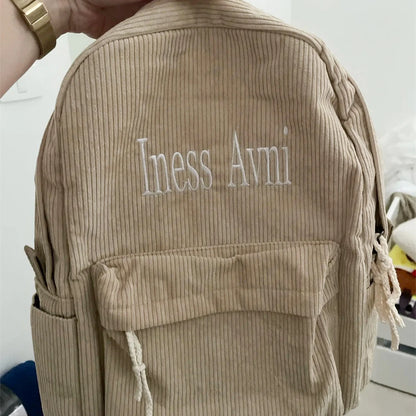 Ultra Soft Casual Backpack with Custom Name for Kids or Adults