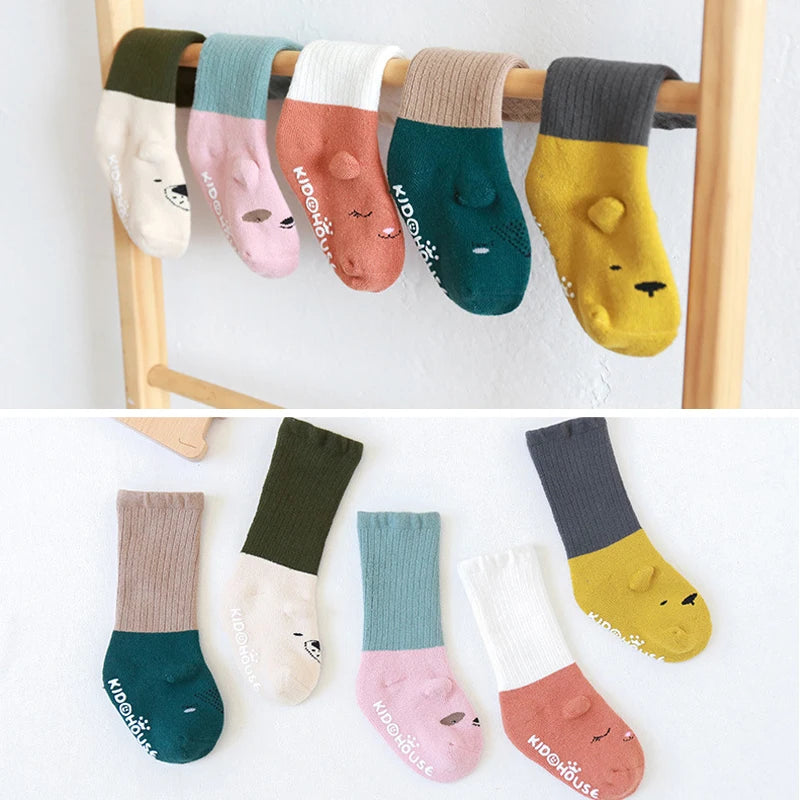 Baby Non-Slip Soft Cartoon Design Winter Socks