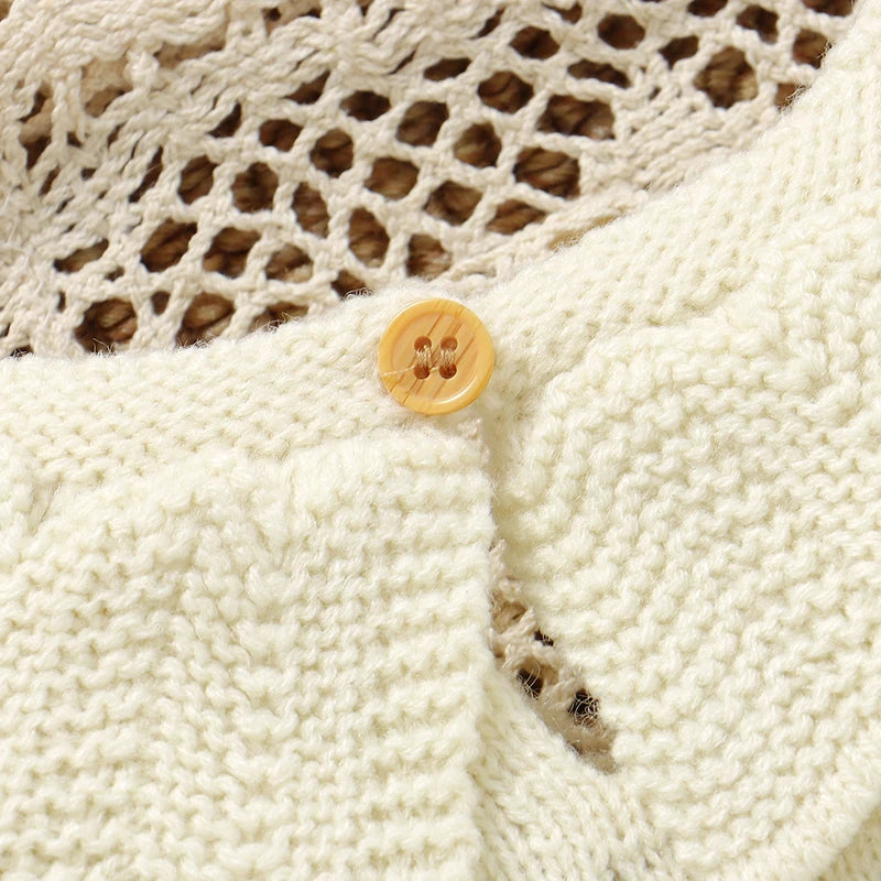 Baby Girls Round Neck Long Sleeves Winter Outfit