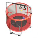 Adjustable Kids Trampoline with Basketball Hoop, Swing, Sandbag childrensterritory