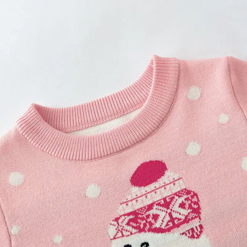 Kids Cartoon Print Soft Warm Sweaters