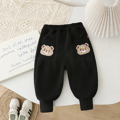 Kids Cartoon Design Soft Winter Trousers childrensterritory