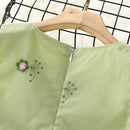 Kids Girls Elegant Embroidery Pattern Summer Party Dress