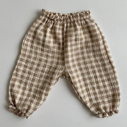 Printed Soft Cotton Girls Casual Pants childrensterritory