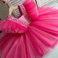 Kids Girls Puff Sleeve Princess Dress For Birthday Party childrensterritory