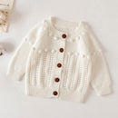 Infant Girls Long Sleeve Embroidery Knitted Cardigan childrensterritory