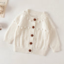 Baby Flowers Embroidered Long Sleeves Knitted Cardigans childrensterritory