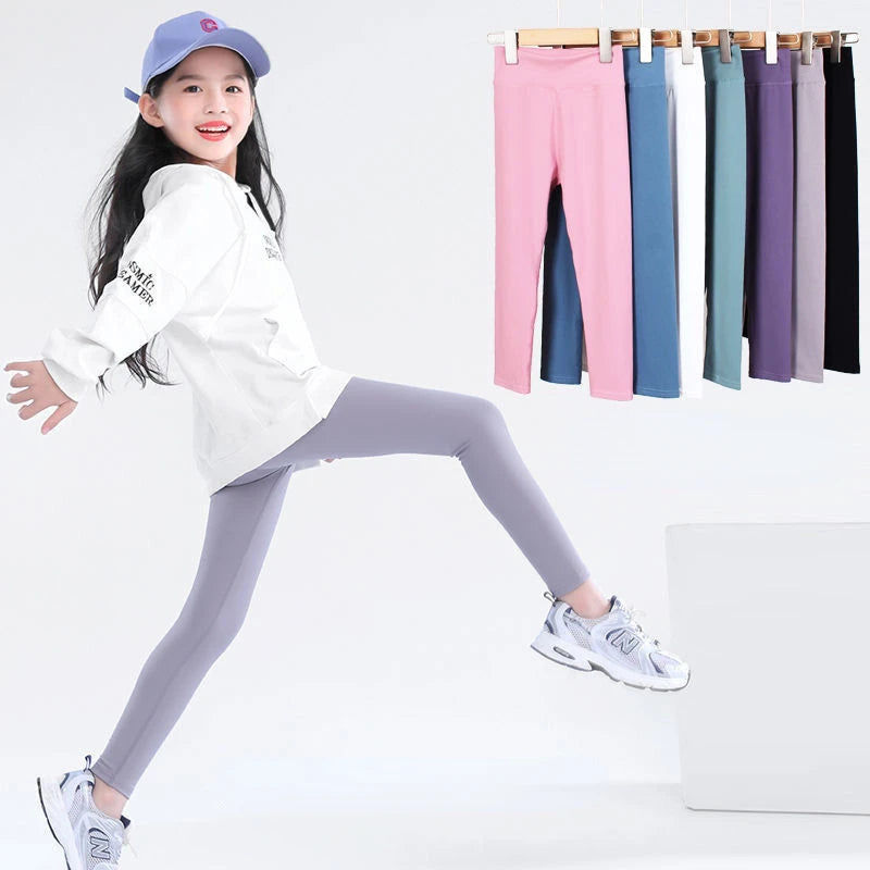 Casual Ankle-Length Kid Girl Thin Tights Sweatpants childrensterritory