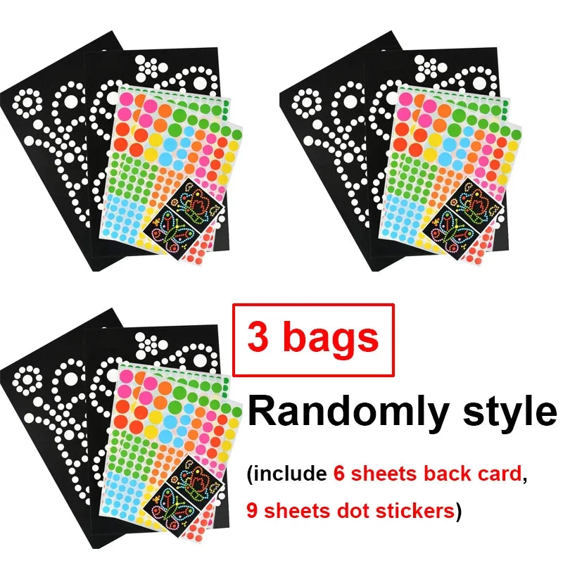 Kids Colorful Cartoon Puzzle Dot Sticker Games childrensterritory