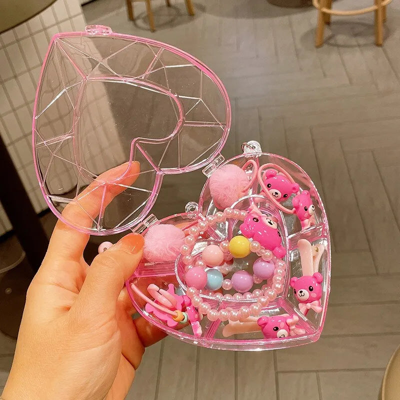 Cute Cartoon Design Girls Jewelry Set in Random Color childrensterritory