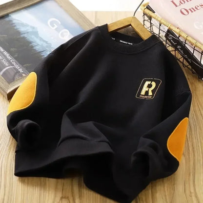 Letter Print Long Sleeved Oversizes Sweatshirts for Kids