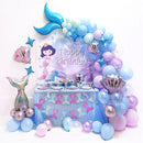 75/87/102 Pcs Little Mermaid Theme Party Balloon Arch Decorations childrensterritory