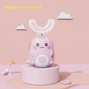 360-Degree Smart U-shaped Electric Cartoon Kids Silicone Toothbrush childrensterritory
