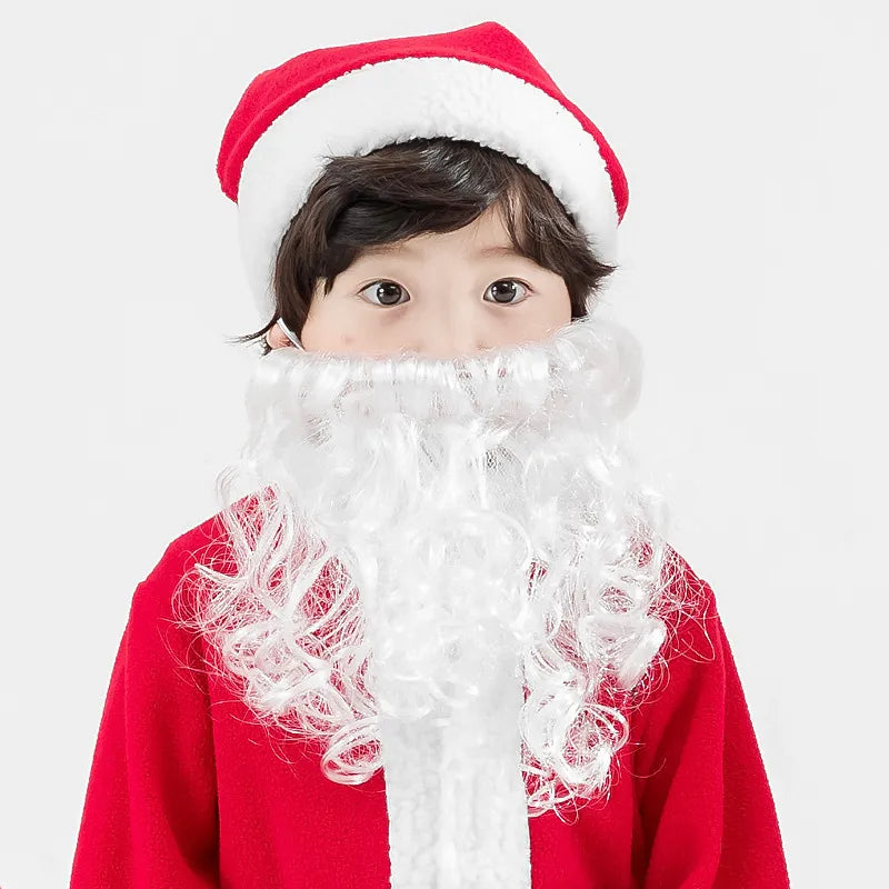 Kids Red Santa Claus Party Dress Set for Christmas childrensterritory