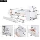 Easy to Assemble Twin-size Daybed with Storage Arms childrensterritory