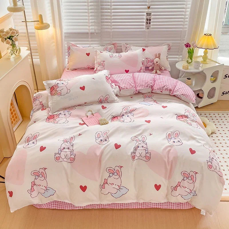 Soft & Breathable Cartoon Print Kids Bedsheets childrensterritory
