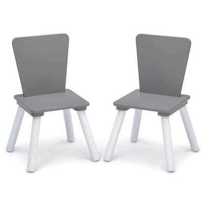 4-Piece Kids Playroom Table and Chair Set