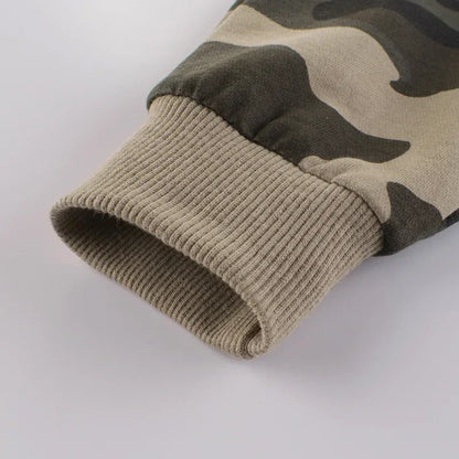 Kids Warm Elastic Waist Camouflage Sports Trousers childrensterritory
