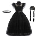 Wednesday Addams Kids Easter Halloween Party Costumes childrensterritory
