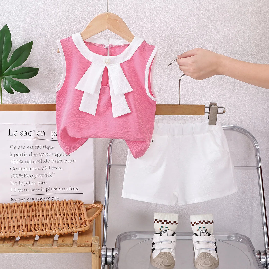Toddler Girls Sleeveless Vest Shorts 2 Pcs Outfits childrensterritory