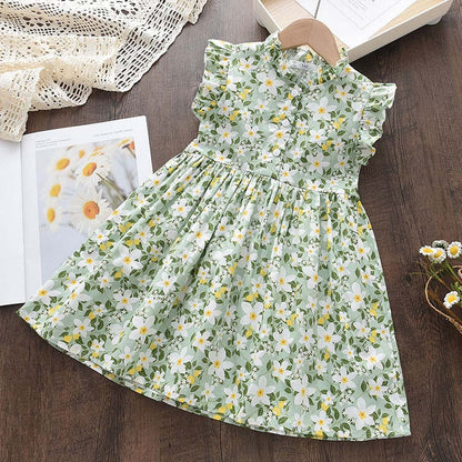 Kids Girls Floral Summer Fashion Dresses childrensterritory