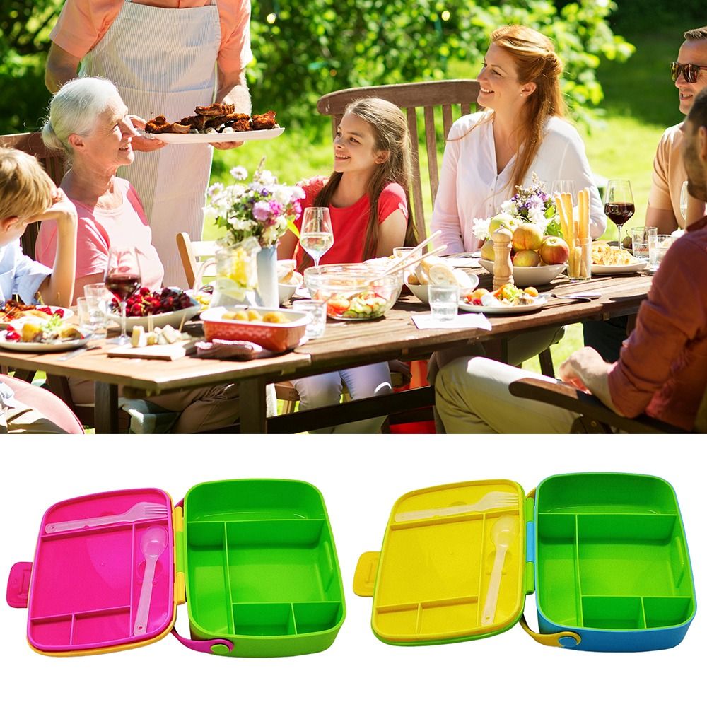Portable Leakproof Bento Lunch Box with Handle for Kids/Adults childrensterritory
