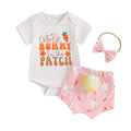 Baby Girl Bunny Print Easter Outfit Set childrensterritory
