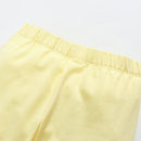 Girls Half Sleeves Summer Yellow Clothing Set childrensterritory
