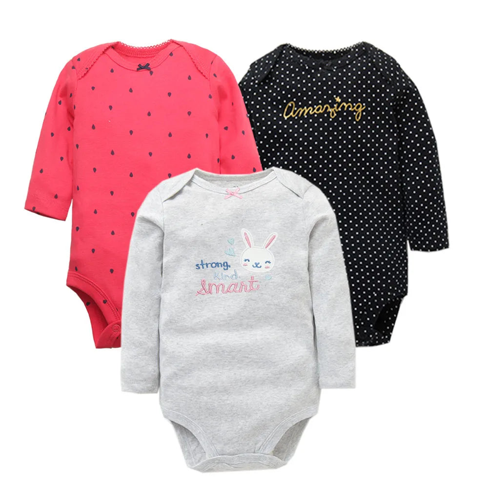 Baby Cartoon Printed Long Sleeve Cotton Jumpsuit