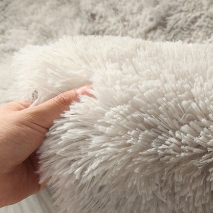 Fluffy Soft Shaggy Round Rugs For kids Bedroom