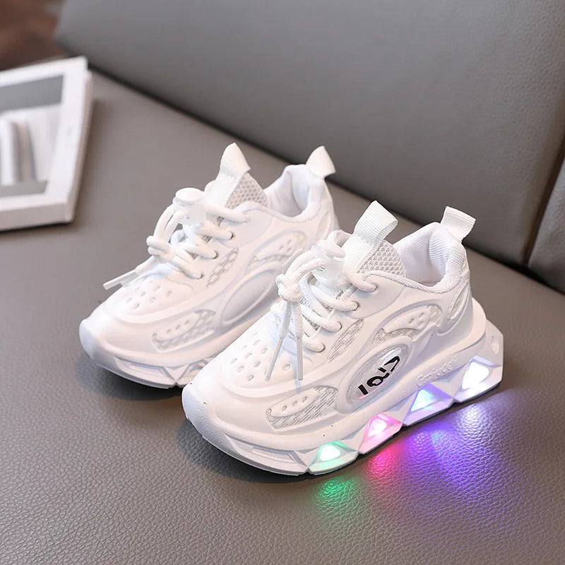 Lightweight Soft Soled Luminous Fashionable Sneaker for Toddler childrensterritory