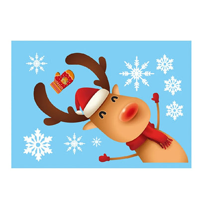 Santa Claus Snowflake Christmas Window/Wall Decals childrensterritory