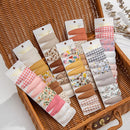 10 Pieces/Lot Flower Print Cotton Alloy Hair Clips Set childrensterritory