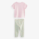 Cartoon Print Summer Dailywear Clothing Set For Girls childrensterritory