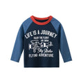 Rugby Letter Print Kids Boys Bottoming Cotton T-shirts childrensterritory