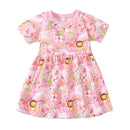 Kids Girls' Casual Print Cotton Dresses for Summer childrensterritory