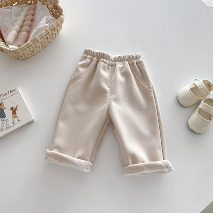 Fashion Prints Baby/Toddlers Thick Fleece Lining Pants childrensterritory