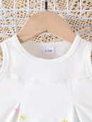 Baby Girls Western Chic Casual Base Camisole Dress for Summer childrensterritory