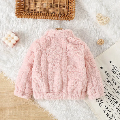 Baby Girls Cute Warm Fur Coat Winter Outerwear childrensterritory