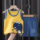 2PCS Cotton T-Shirts and Shorts Set for Toddler Boys Girls childrensterritory