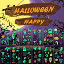 Cute Funny 10Pcs Luminous Halloween Tattoo Stickers childrensterritory
