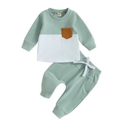 2PCS Warm Sweatshirts and Long Pants Baby Tracksuit childrensterritory
