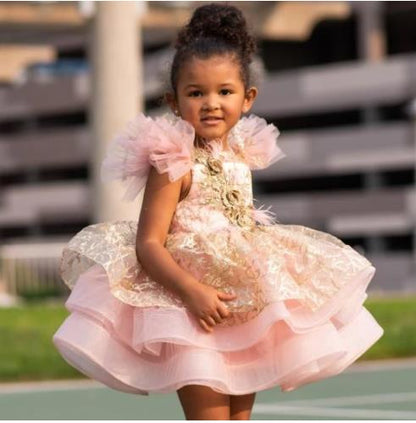 Baby/Kids Girls Knee Length Pageant Birthday Party Gown childrensterritory