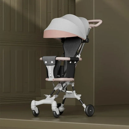 Lightweight Four-wheel Baby Stroller with Canopy childrensterritory